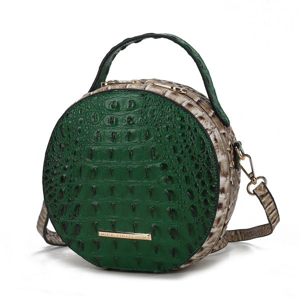 MKF Ynnari Croc-Embossed Crossbody Bag by Mia K.