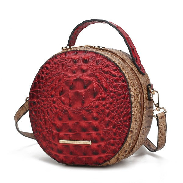 MKF Ynnari Croc-Embossed Crossbody Bag by Mia K.