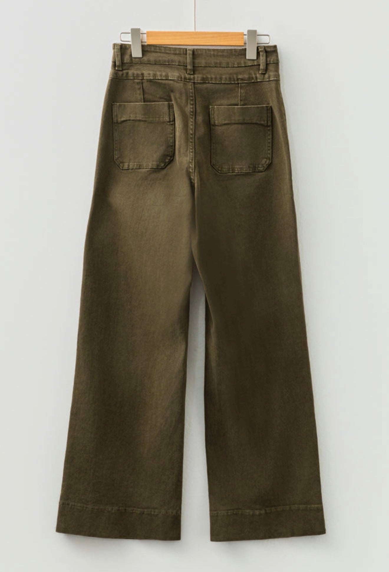 Green Loose Straight Jeans WTW