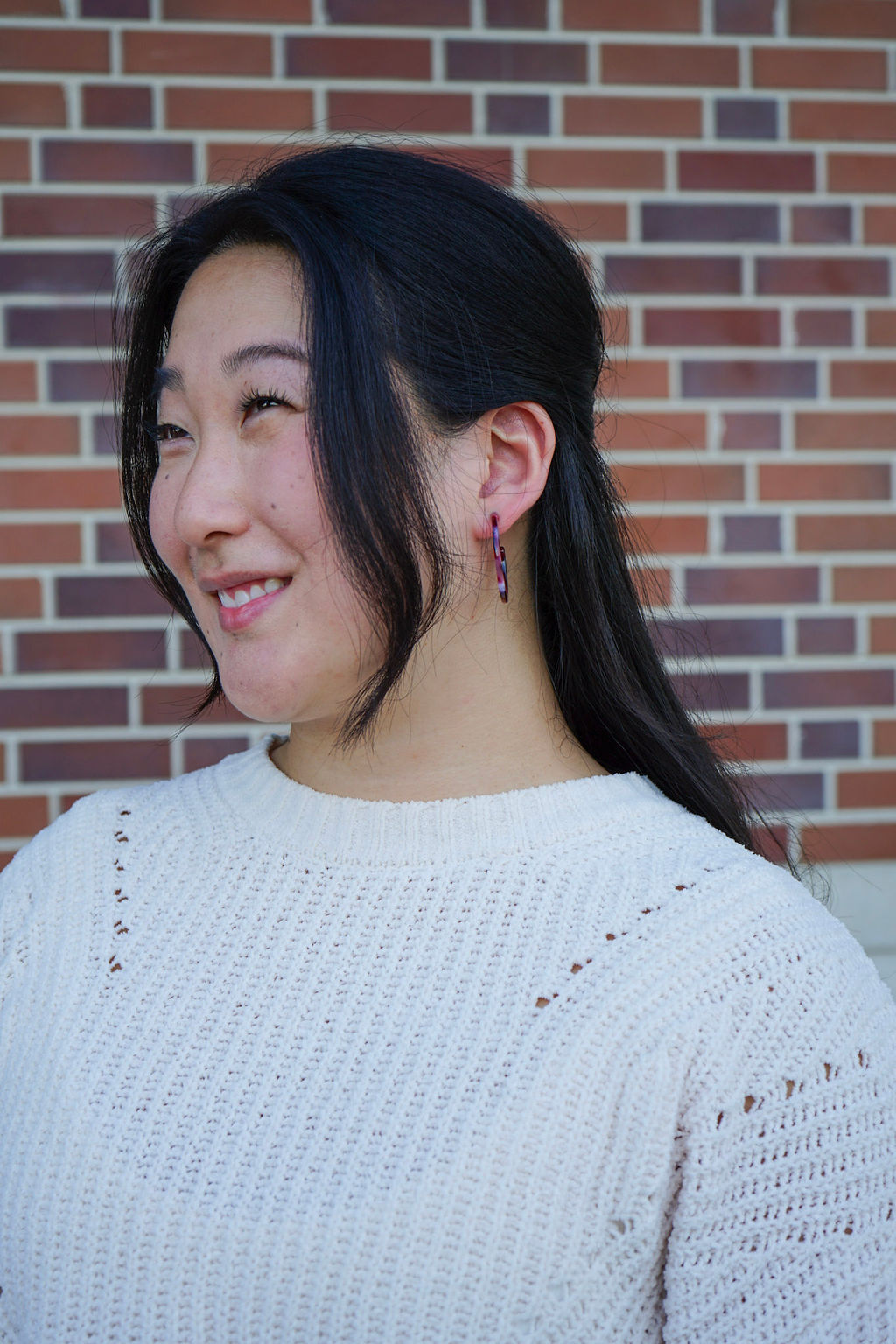 Camy Hoops - Burgundy