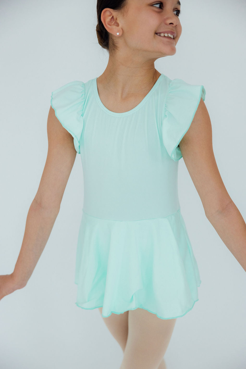 Pastel Green S/S Twirl Leotard