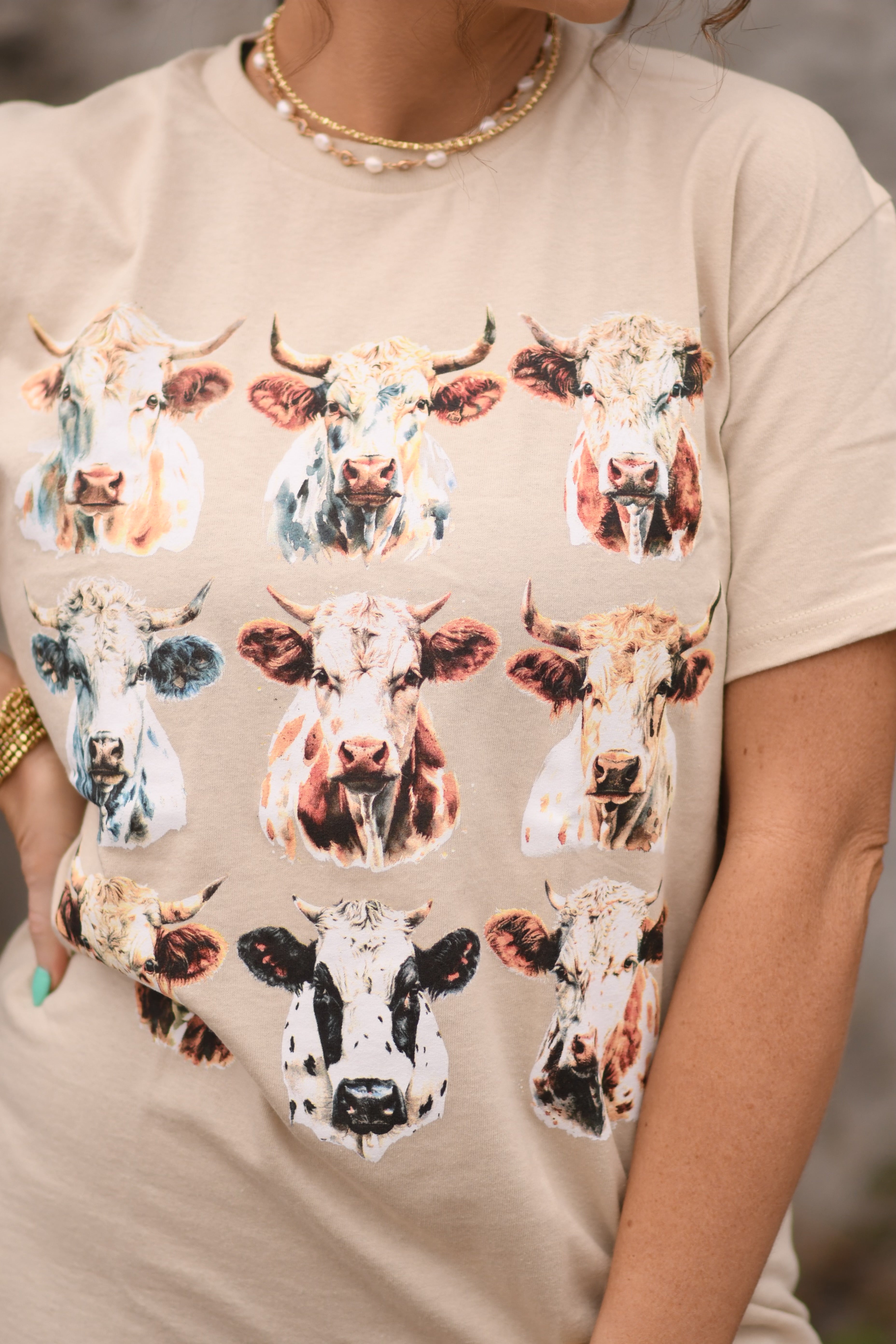 Cow Heads Tee