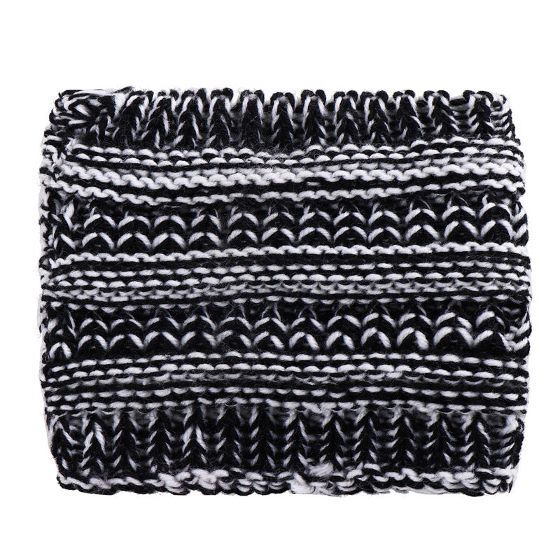 Ponytail Beanie Headwrap with Ear Warmer