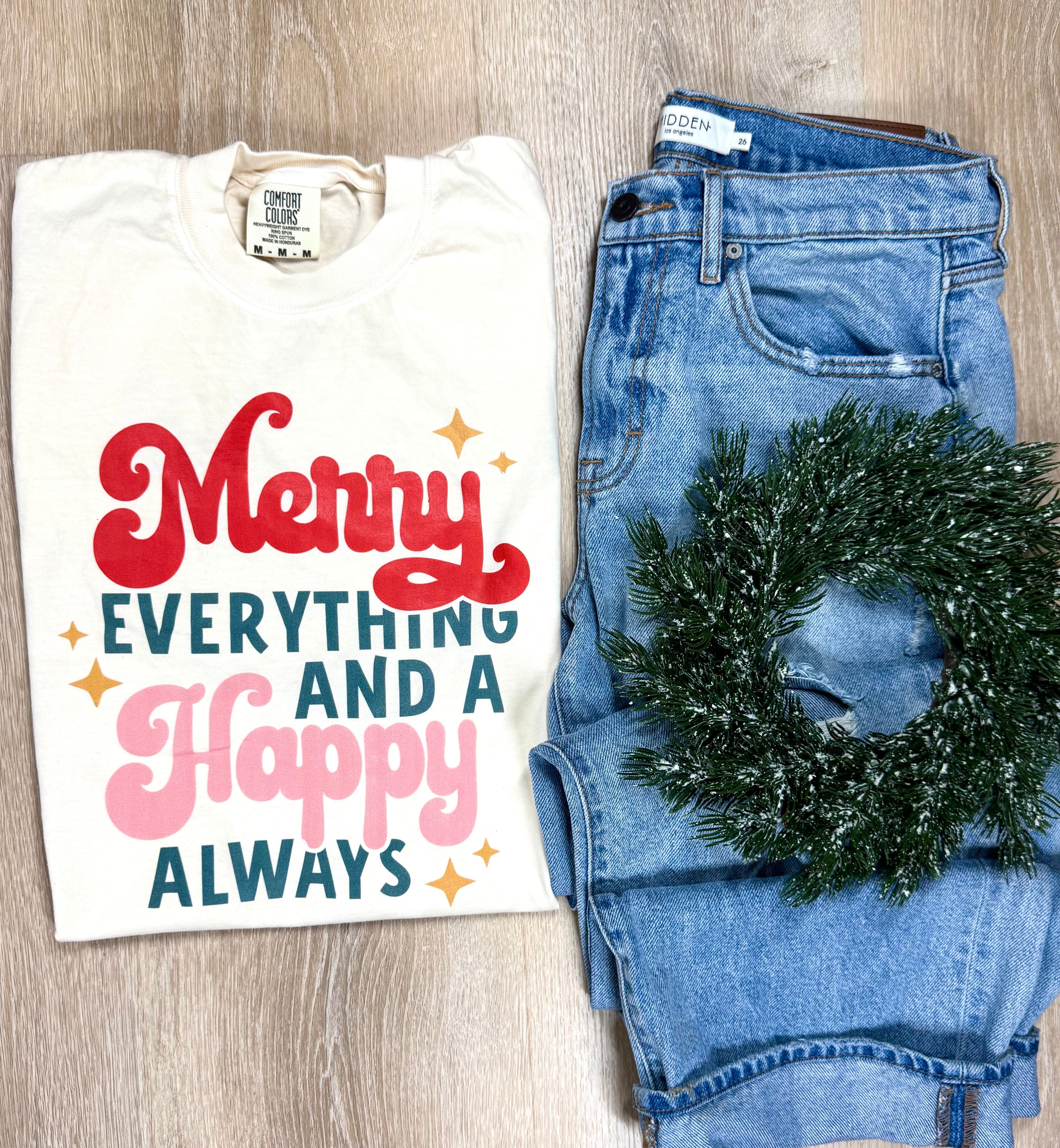 Happy Always Short or Long Sleeve Graphic Tee