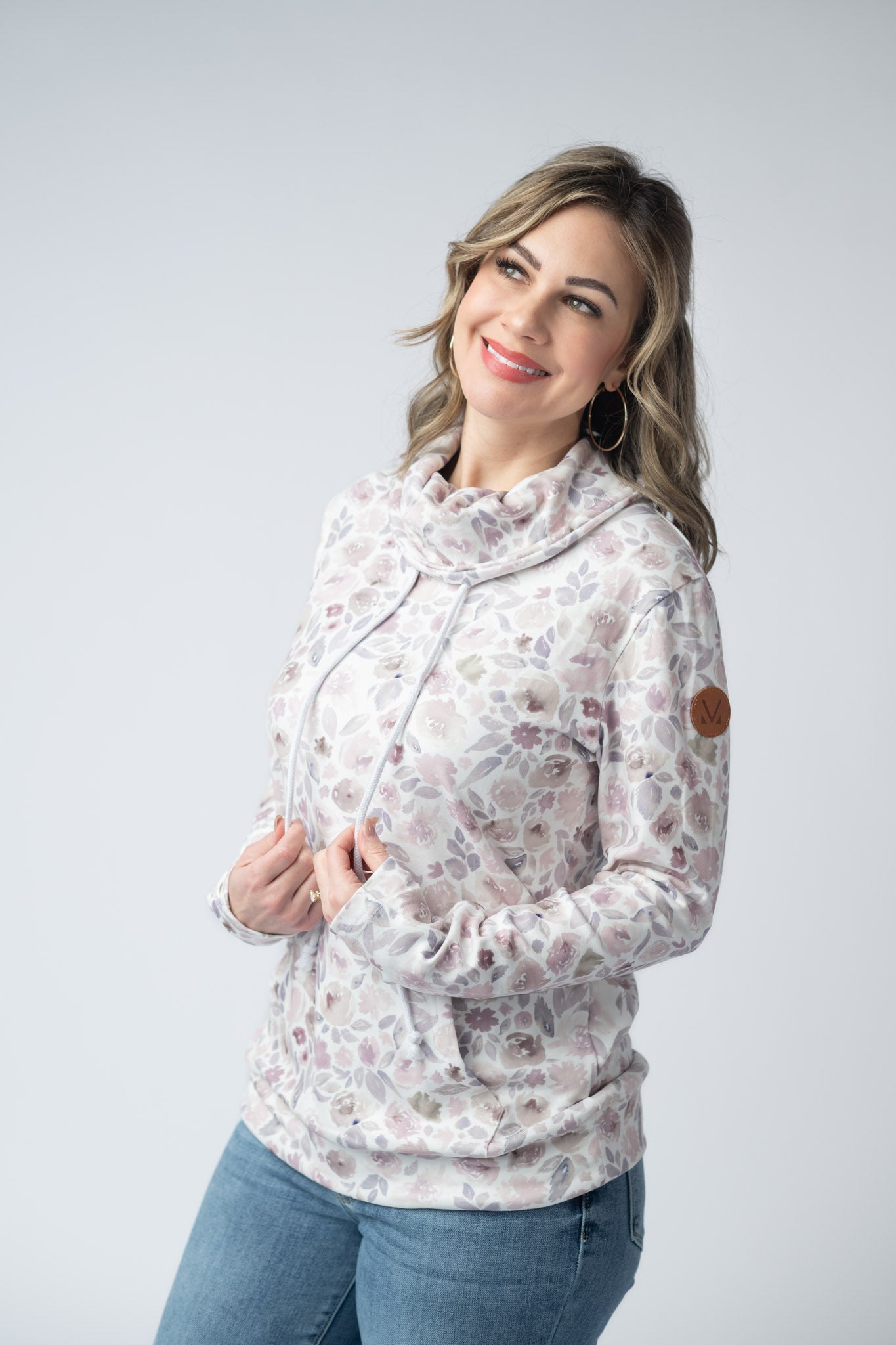 Soft Funnel Neck - Blush Floral