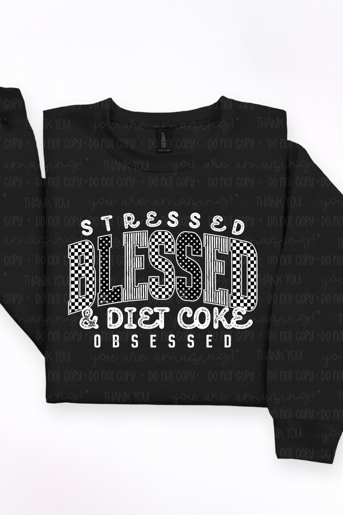 Stressed Blessed Obsessed DC Tee or Sweatshirt