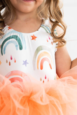 Tonal Rainbow Tank Tutu Leotard