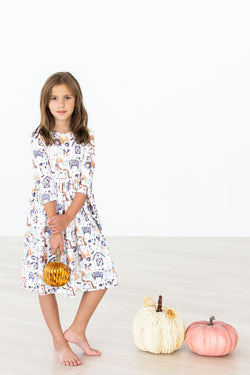 Stay Spooky Pocket Twirl Dress