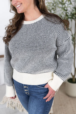 Charlotte Sweater - Black and Cream
