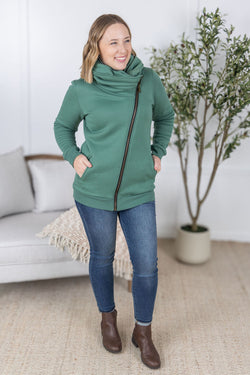 Quinn ZipUp Cowl - Fern
