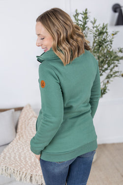 Quinn ZipUp Cowl - Fern