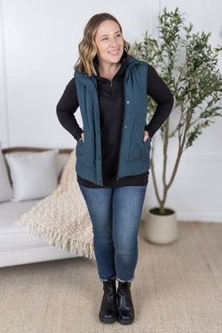 Remy Zip Up Vest - Teal