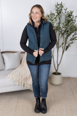 Remy Zip Up Vest - Teal