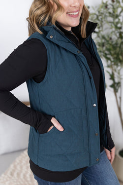Remy Zip Up Vest - Teal