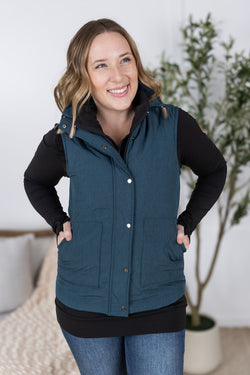 Remy Zip Up Vest - Teal