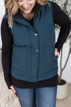 Remy Zip Up Vest - Teal