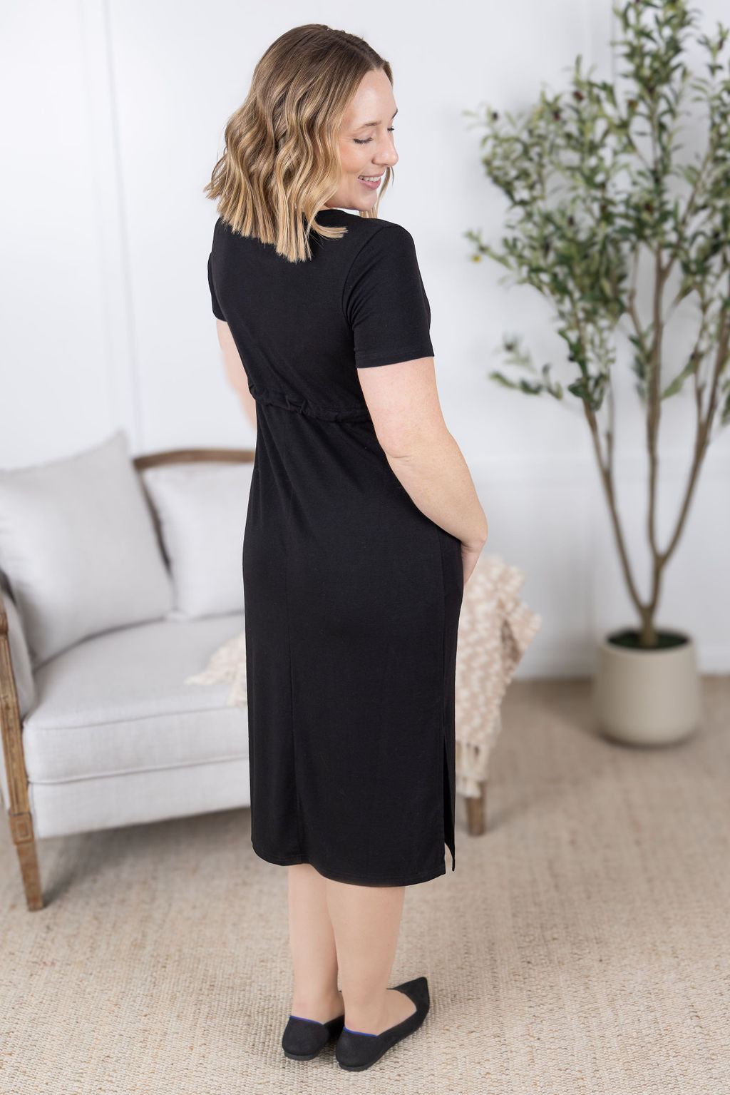 Gracelynn Midi Dress - Black