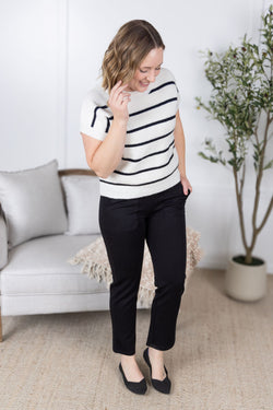Scuba Ankle Bottoms- Black