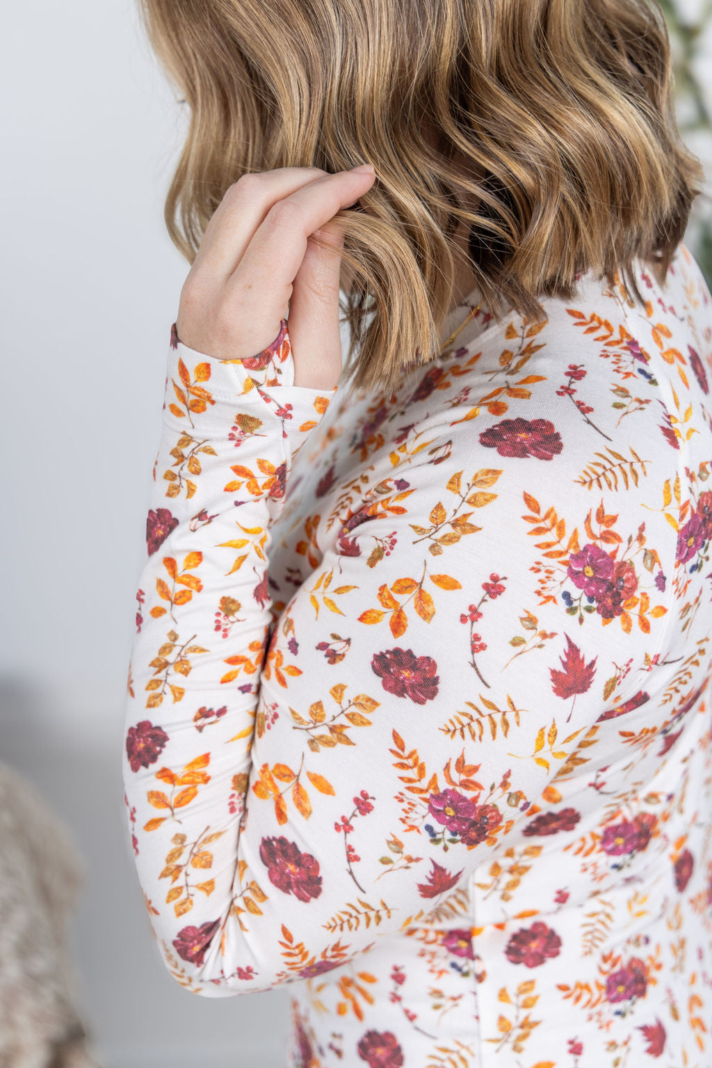 Blair Long Sleeve Top - Autumn Floral