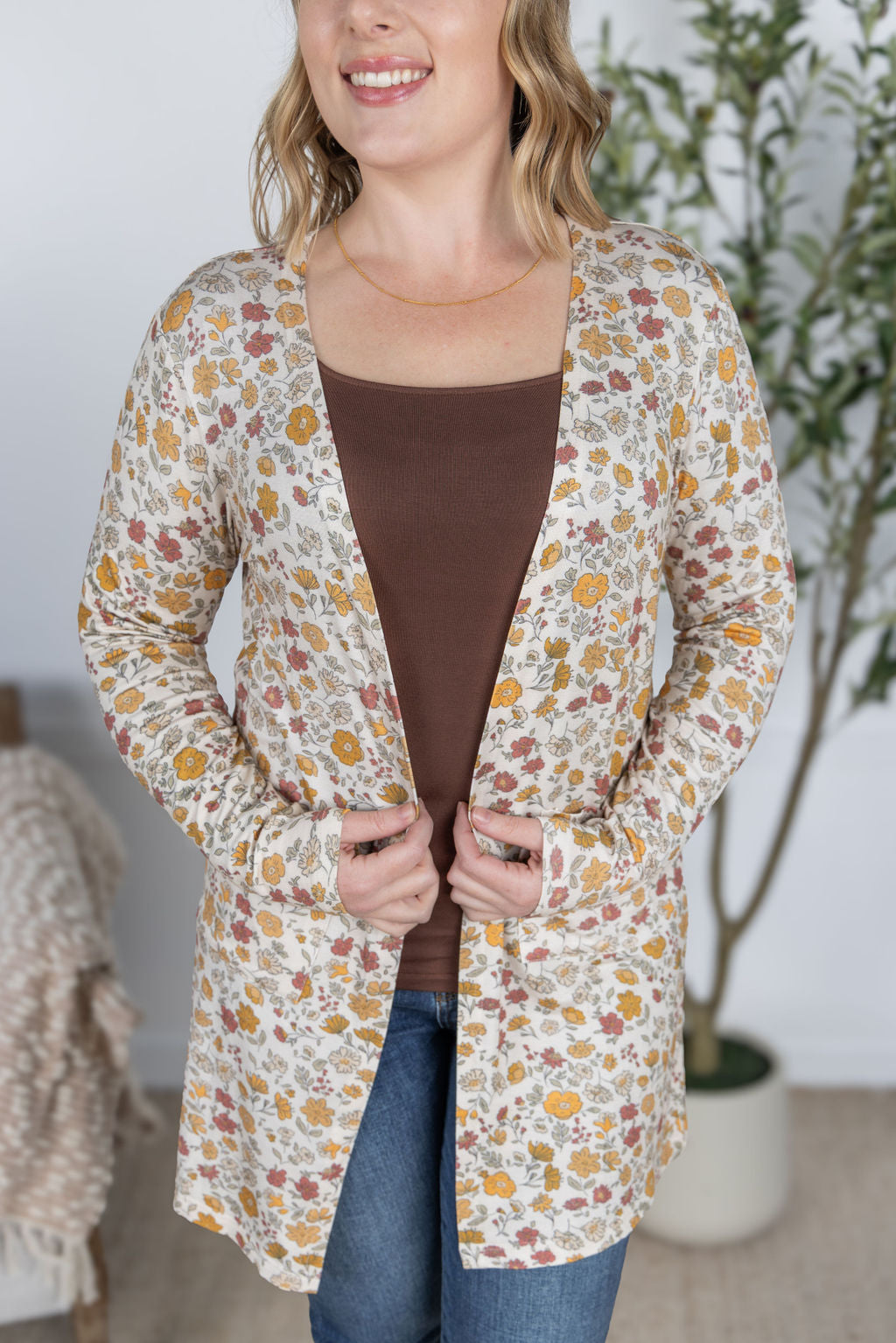 Classic Cardigan - Fall Vintage Floral