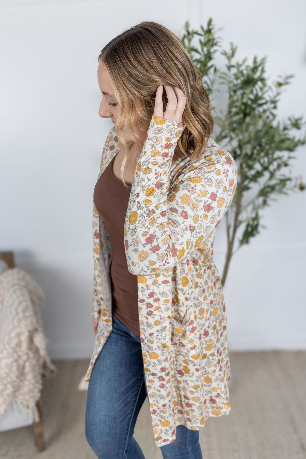 Classic Cardigan - Fall Vintage Floral