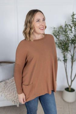 Naomi Pocket Sweater - Latte
