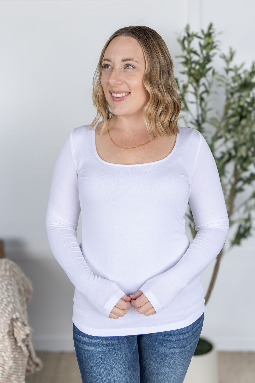Alyssa Long Sleeve Top - White