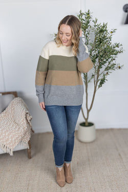 Colorblock Sweater - Neutral Mix