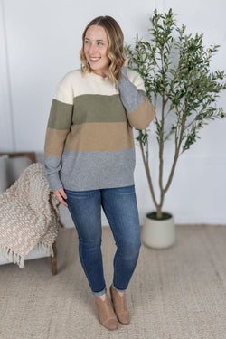 Colorblock Sweater - Neutral Mix