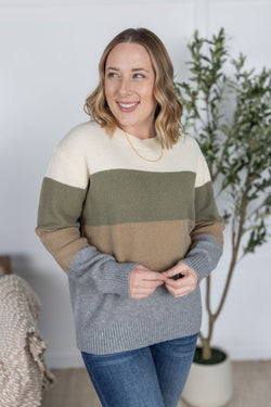 Colorblock Sweater - Neutral Mix