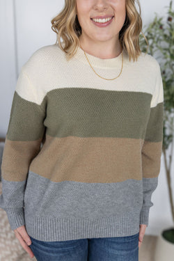Colorblock Sweater - Neutral Mix