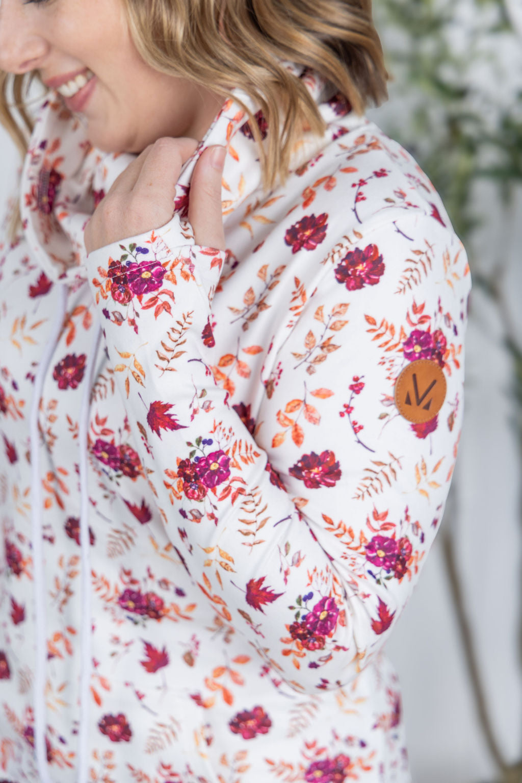 Soft Funnel Neck - Autumn Floral