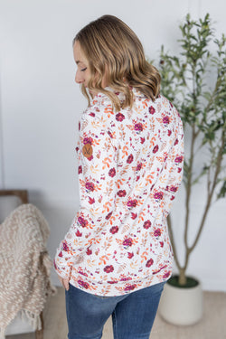 Soft Funnel Neck - Autumn Floral