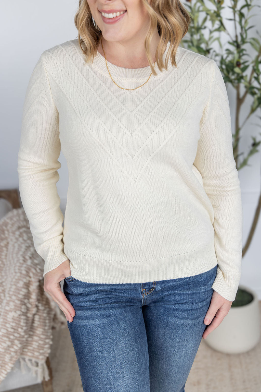 Evelyn Sweater - Ivory