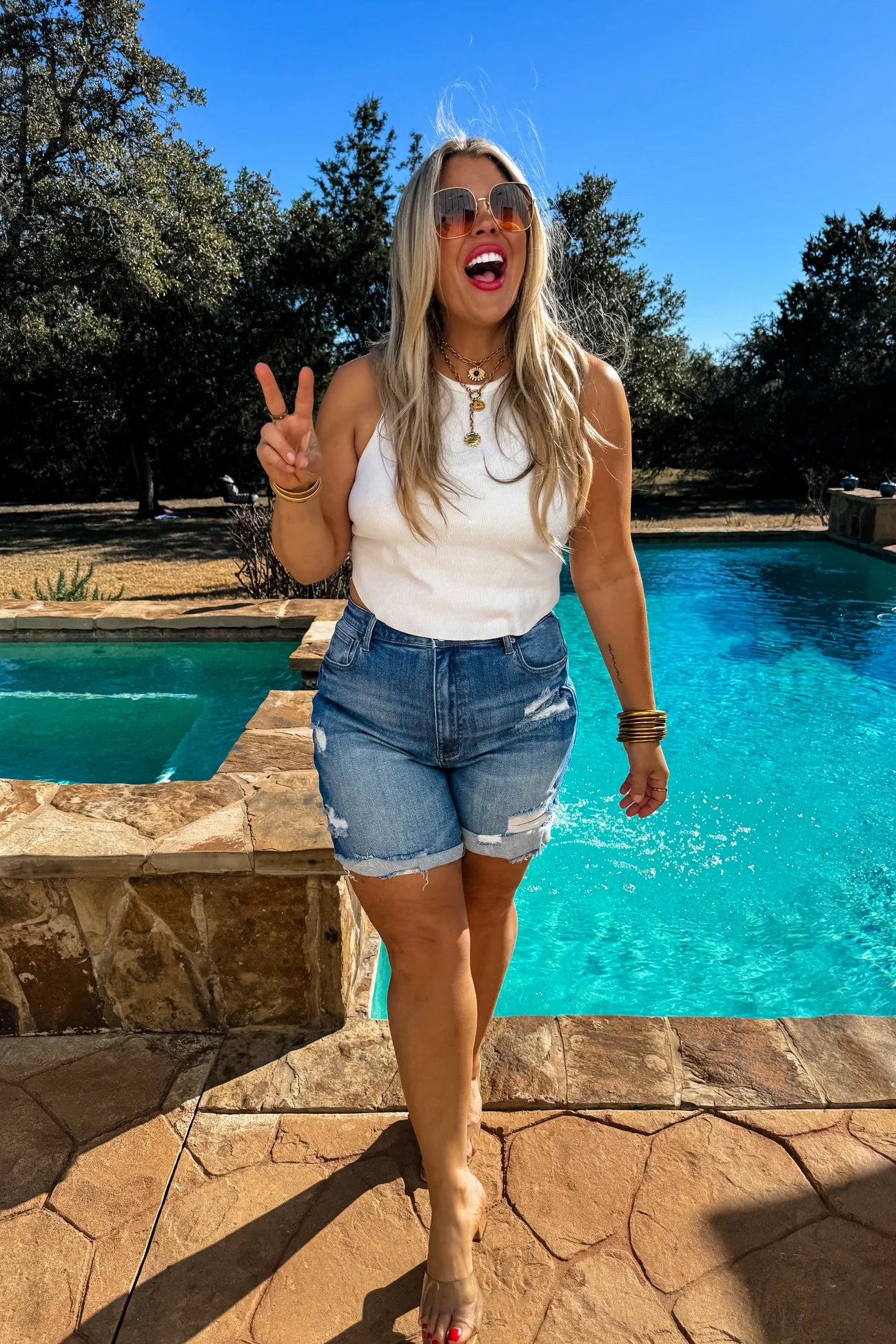 PREORDER- 2ND CUT- GEORGIA DISTRESSED SHORTS