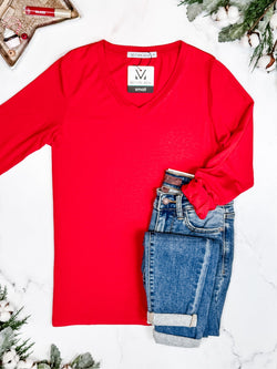 Larissa Long Sleeve - Red