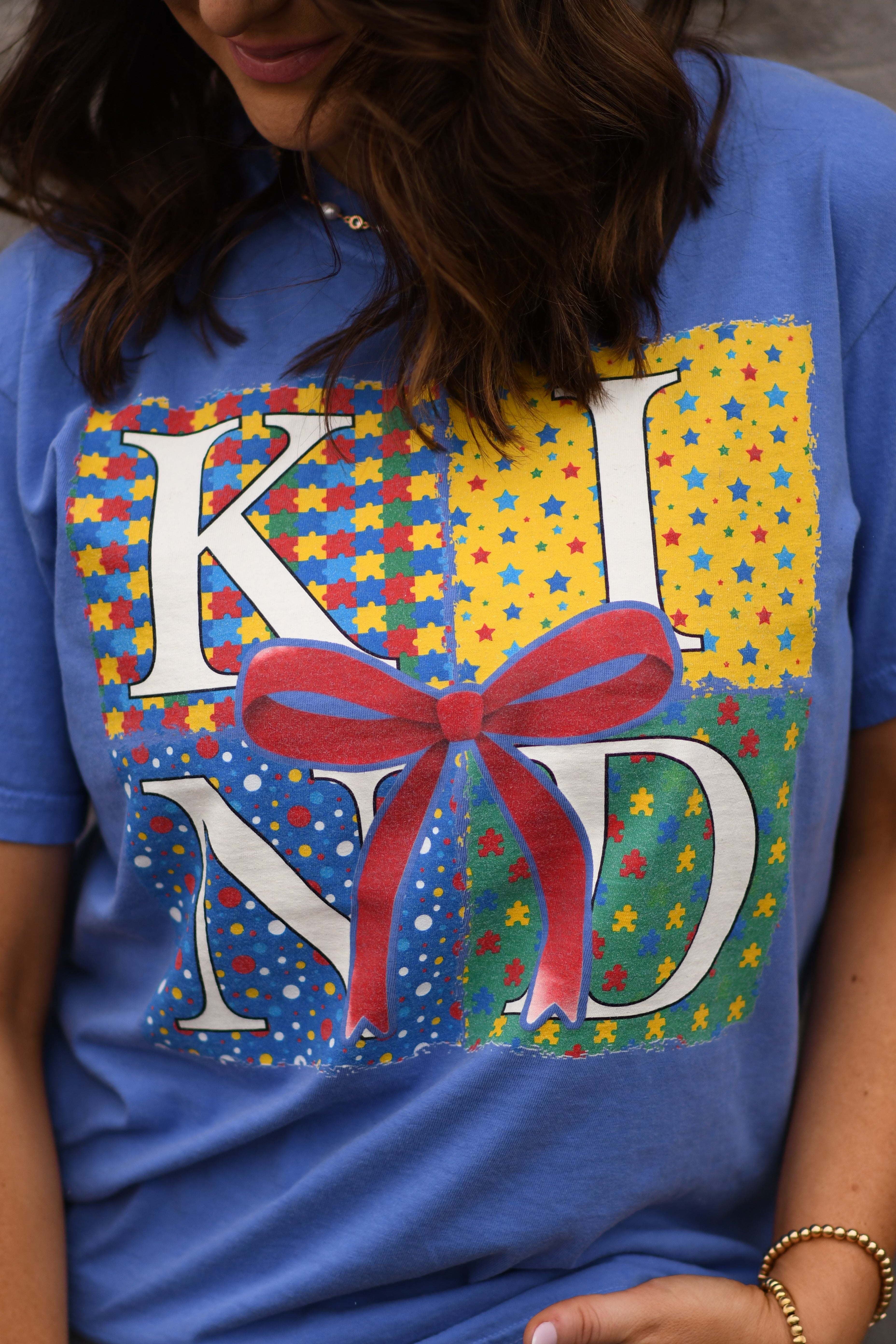 Kind Autism Bow Tee