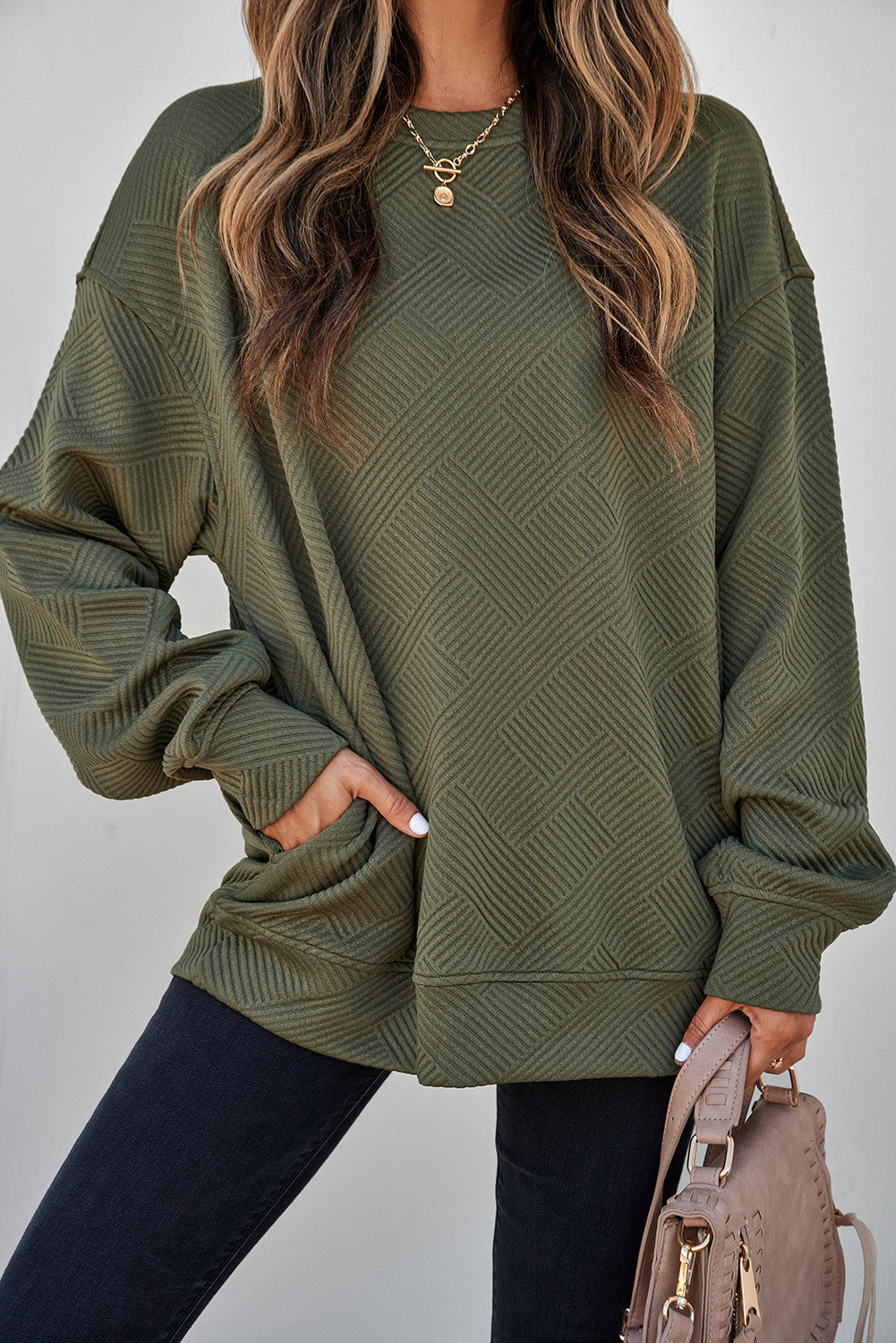 Textured Pocket Pullover WTW