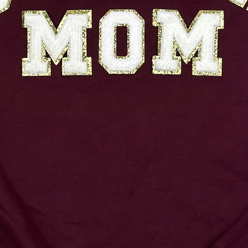 Baseball Mom Chenille Patch Sweatshirt