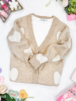 Sweetheart Cardigan - Tan