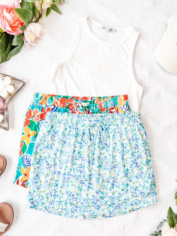 Sienna Skort - Tropical Floral Mix