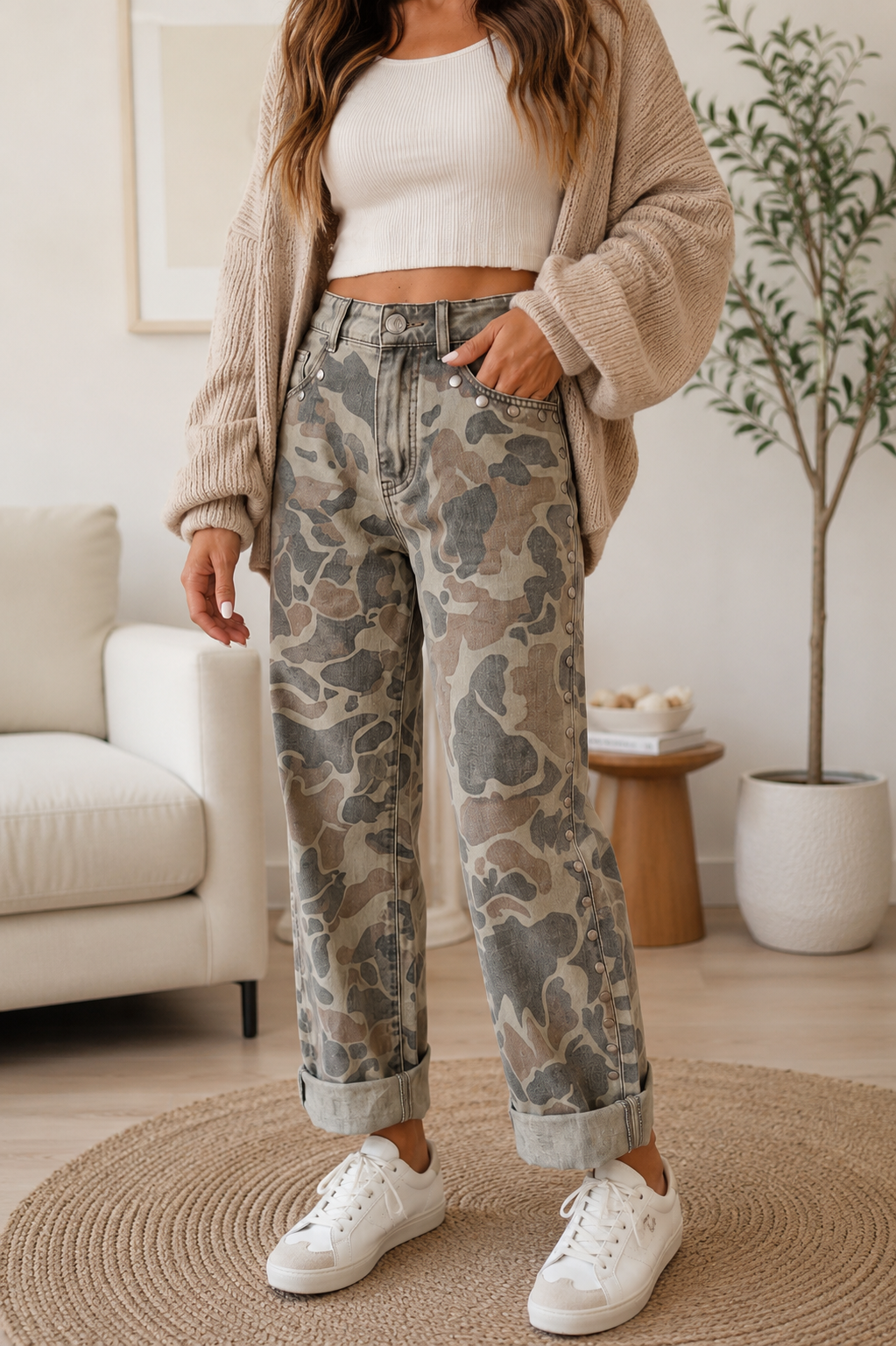 Camo Studded Jeans WTW