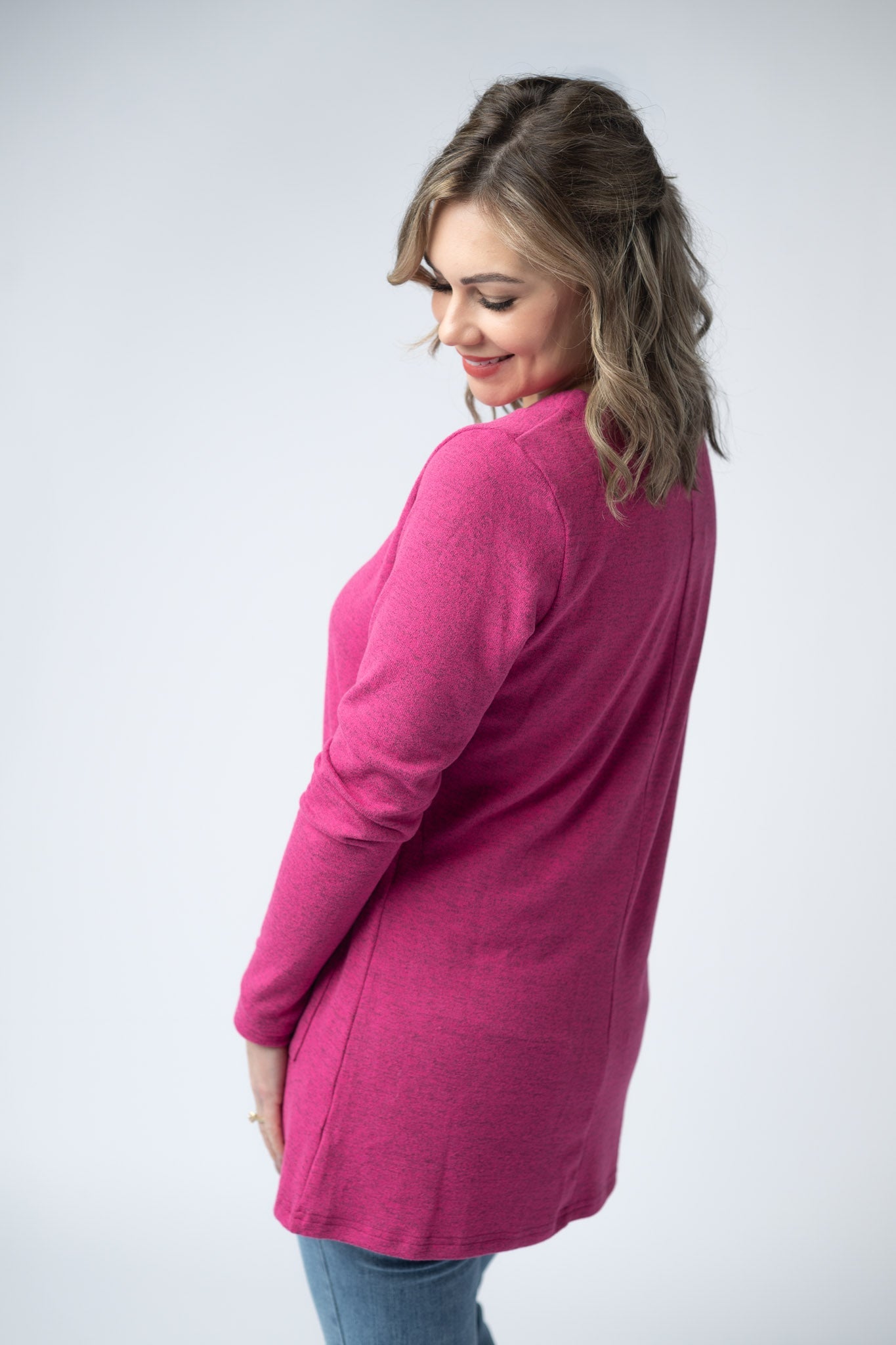 Cori Cardigan - Hot Pink