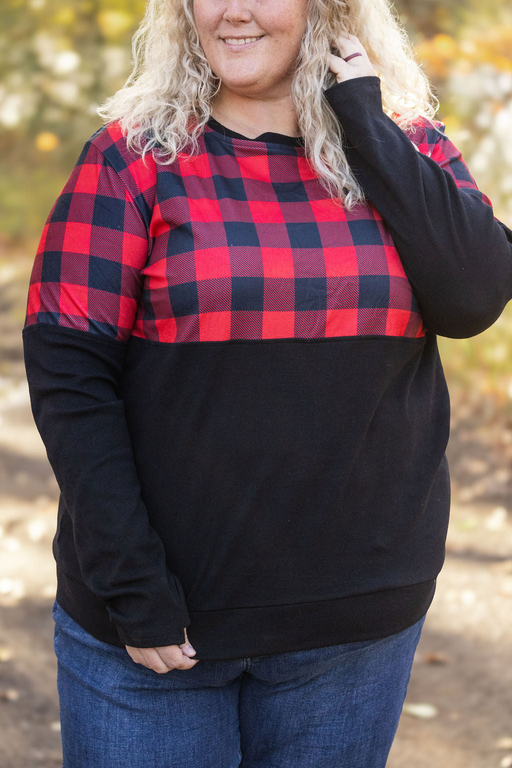 Natalie Pullover - Buffalo Plaid