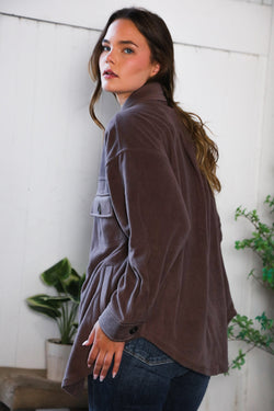Everyday Adventures Mocha Shacket