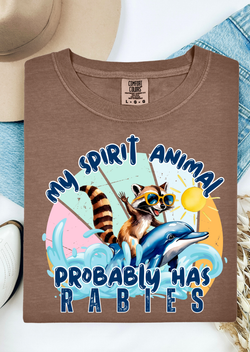 Rabid Spirit Animal Comfort Colors T-Shirt