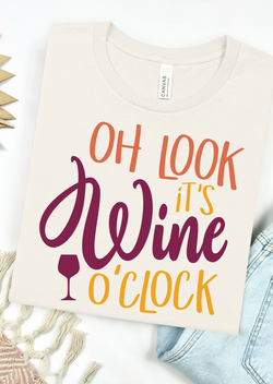 Wine O'Clock Bella Canvas T-Shirt