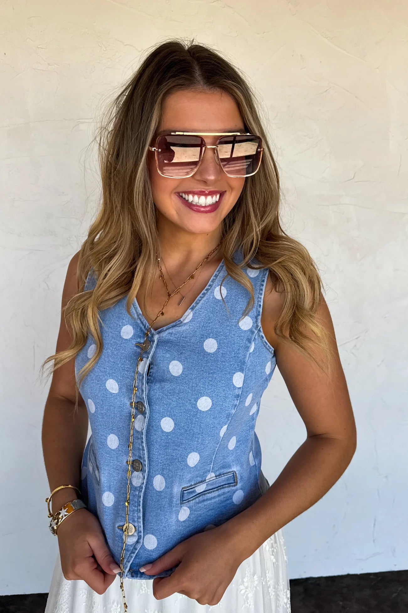 PREORDER- SPRINKLE ME DENIM VEST