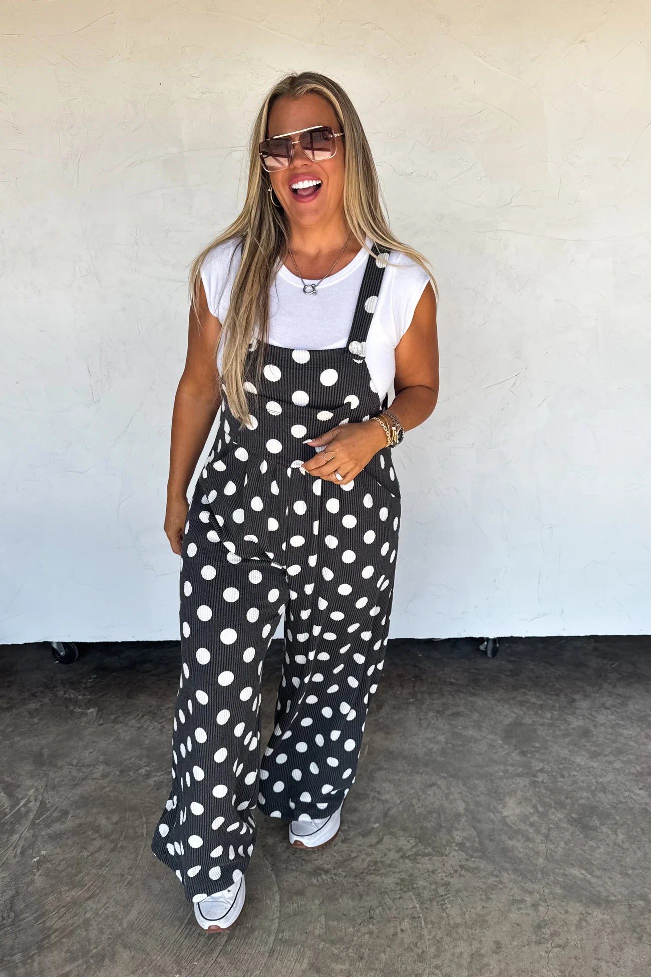 PREORDER- POLKA DOT KARLI BOHO OVERALLS