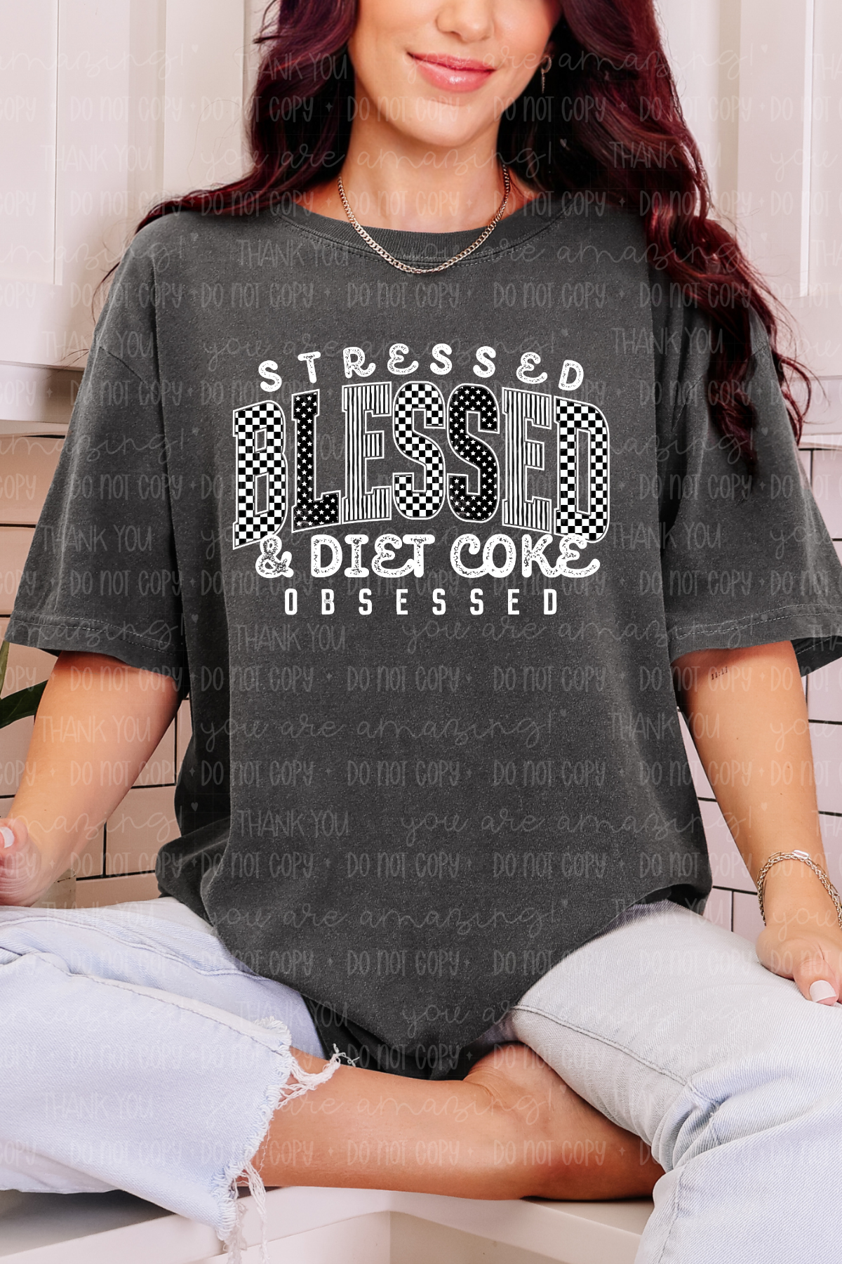 Stressed Blessed Obsessed DC Tee or Sweatshirt